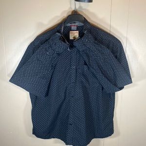 Hudson & Barrow NYC 2XL Black/White Dress Shirt